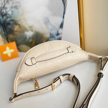 LV BUMBAG WAIST BAG 37 IN CREAM GRAINED CALFSKIN