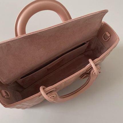 MEDIUM D-JOY BAG 26 IN DESSERT SAND CALFSKIN