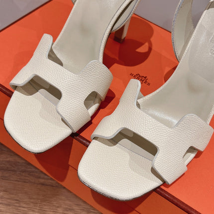 HOLY 105 SANDAL IN WHITE CREAM GRAINED CALFSKIN