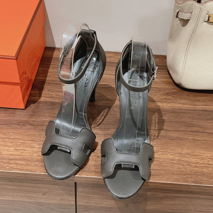 PREMIERE 115 SANDAL IN DARK GRAY CALFSKIN