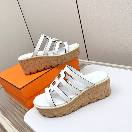 ISABELLA 30 SANDAL IN WHITE CALFSKIN