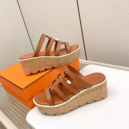 ISABELLA 30 SANDAL IN BRONZE BROWN CALFSKIN