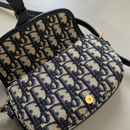 BOBBY EAST-WEST BAG 17 IN BLACK OBLIQUE JACQUARD