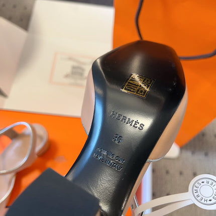 KLEO HIGH SLINGBACK IN CREPE PINK CALFSKIN