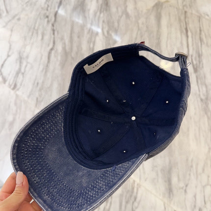 BASEBALL CAP MODEL 650044 IN WASHED BLUE DENIM