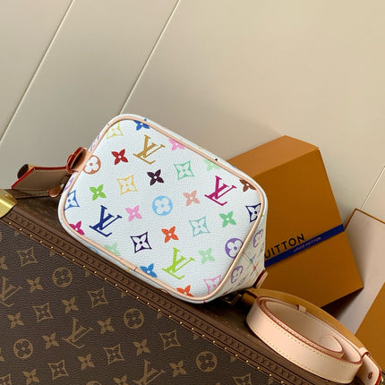 LV SHOULDER BAG 18 IN MULTICOLOR MONOGRAM CANVAS AND CALFSKIN