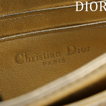 CD BAG 21 IN GOLD CALFSKIN WITH GOLD HARDWARE (Copy)