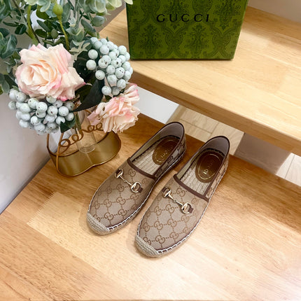 WOMEN'S ESPADRILLE WITH HORSEBIT IN BEIGE CANVAS