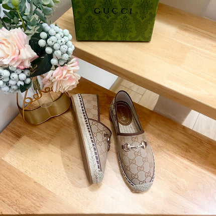 WOMEN'S ESPADRILLE WITH HORSEBIT IN BEIGE CANVAS