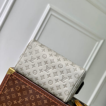 DOPP KIT 28 IN LIGHT GREY MONOGRAM SHADOW CALFSKIN