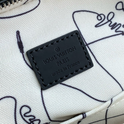 AVENUE SLINGBAG 18 IN BLACK MONOGRAM ECLIPSE CANVAS MULTICOLOR GRADIANT LOGO