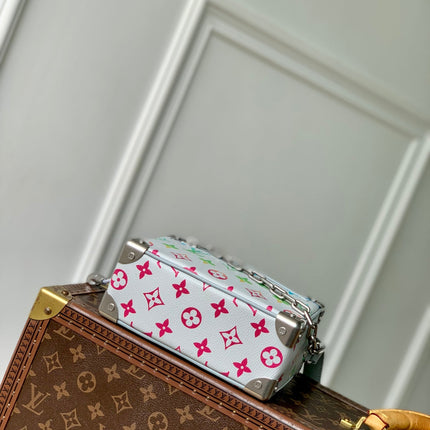 MINI SOFT TRUNK 18.5 IN GREY MONOGRAM ECLIPSE CANVAS MULTICOLOR GRADIANT LOGO