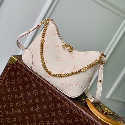 BOULOGNE 29 IN LIGHT PINK MONOGRAM EMPREINTE CANVAS GOLD HARDWARE