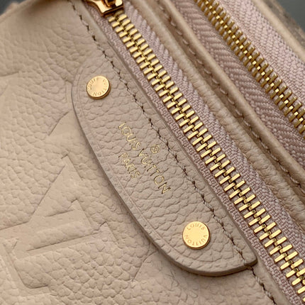 MINI BUMBAG 17 IN NUDE PINK EMBOSSED MONOGRAM EMPREINTE CALFSKIN