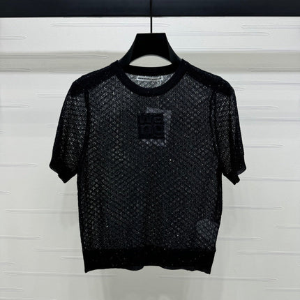ALEXANDER WANG KNITTED SHORT-SLEEVE TOP 274968