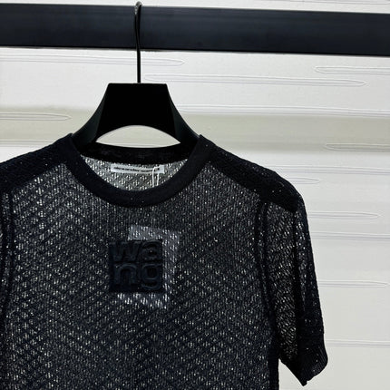 ALEXANDER WANG KNITTED SHORT-SLEEVE TOP 274968