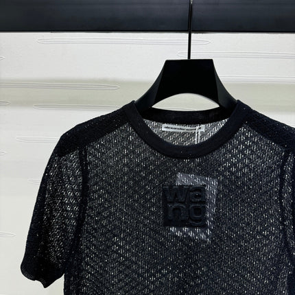ALEXANDER WANG KNITTED SHORT-SLEEVE TOP 274968