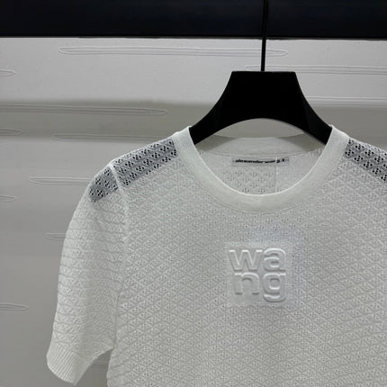 ALEXANDER WANG KNITTED SHORT-SLEEVE TOP 274967