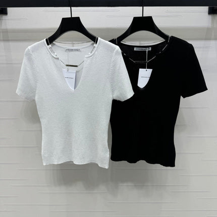 ALEXANDER V-NECK SHORT-SLEEVE TOP 269475