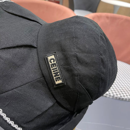 BUCKET HAT MODEL 650274 IN BLACK TEXTURED FABRIC