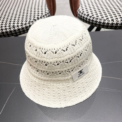 BUCKET HAT MODEL 651868 IN WHITE CROCHET