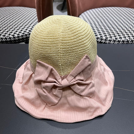 WIDE BRIM HAT MODEL 651947 IN PINK MESH FABRIC