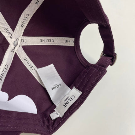 BASEBALL CAP MODEL 650716 IN WINE PURPLE COTTON