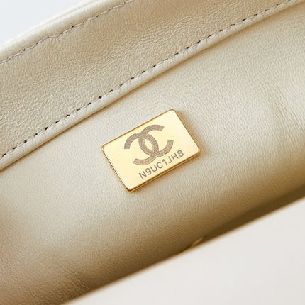 CHANEL 25S FLAP BAG 20 IN LIGHT PINK MIX BLACK SEQUINS