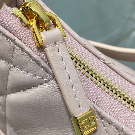 MISS CARO CIGALE MINI 18 BAG POWDER PINK MACROCANNAGE LAMBSKIN