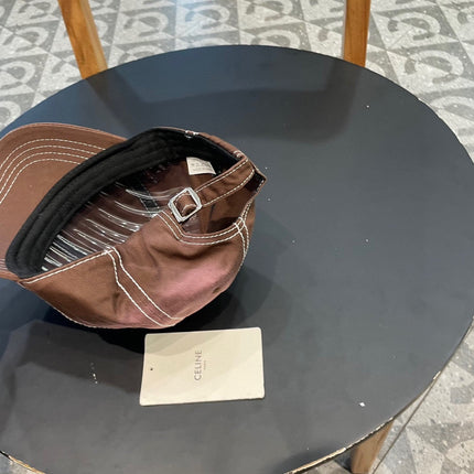 BASEBALL CAP MODEL 650511 IN BROWN TO PINK OMBRE COTTON