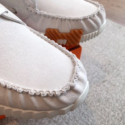 KETCH SNEAKER IN PALE GRAY SUEDE