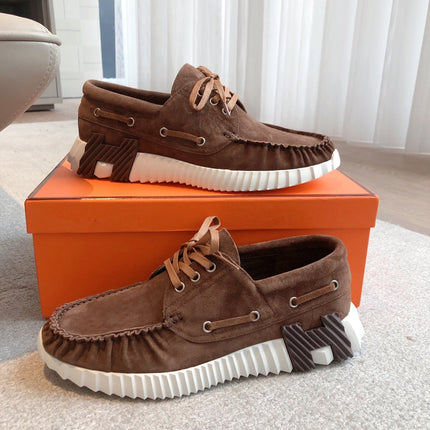 KETCH SNEAKER IN COCOA BROWN SUEDE