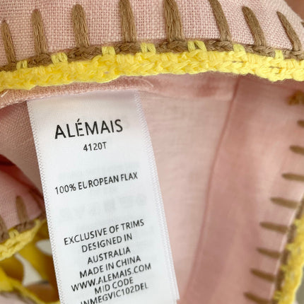 ALEMAIS FLORAL EMBROIDERED SET IN LIGHT PINK 267456