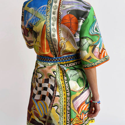 ALEMAIS SHORT DRESS MULTICOLOR 267453