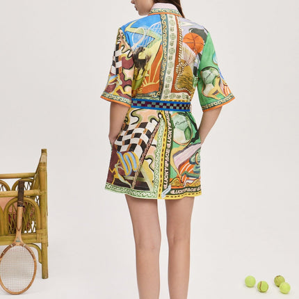 ALEMAIS SHORT DRESS MULTICOLOR 267453