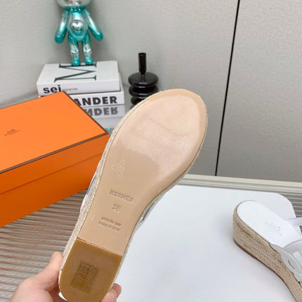 ITHEA 85 MM ESPADRILLE IN WHITE CALFSKIN