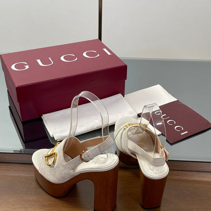 HIGH HEEL SANDALS 13 CM IN CREAM WHITE CALFSKIN MIX SUEDE GOLD HARDWARE