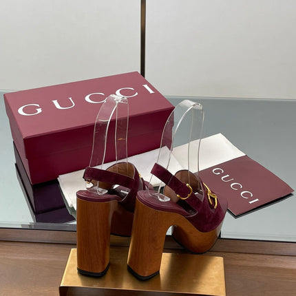 HIGH HEEL SANDALS 13 CM IN DARK RED CALFSKIN MIX SUEDE GOLD HARDWARE