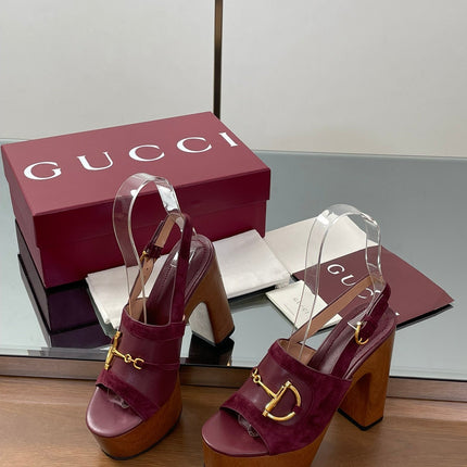 HIGH HEEL SANDALS 13 CM IN DARK RED CALFSKIN MIX SUEDE GOLD HARDWARE