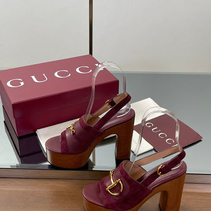 HIGH HEEL SANDALS 13 CM IN DARK RED CALFSKIN MIX SUEDE GOLD HARDWARE