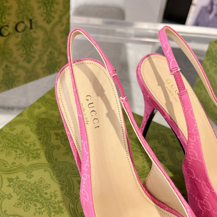 HORSEBIT SLINGBACK 105 IN PINK CANVAS