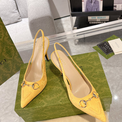 HORSEBIT SLINGBACK 105 IN YELLOW CANVAS