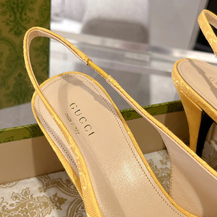 HORSEBIT SLINGBACK 105 IN YELLOW CANVAS