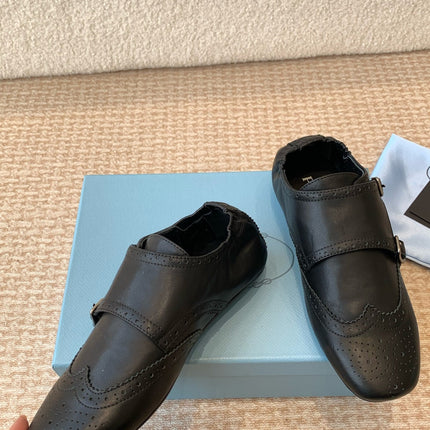 MONK STRAP IN BLACK CALFSKIN
