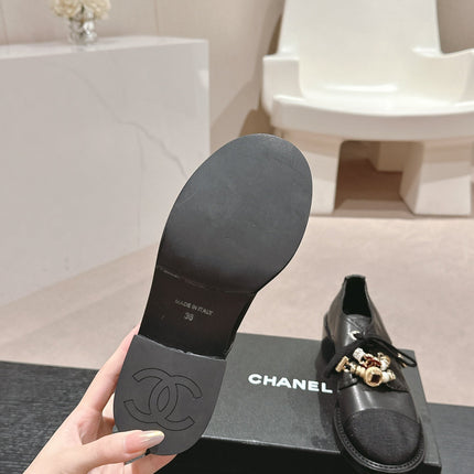 OXFORD SHOES BLACK SHEEPSKIN