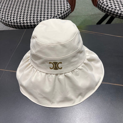 CELINE 25S BUCKET HAT 734983 IN WHITE