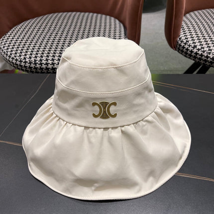 CELINE 25S BUCKET HAT 734983 IN WHITE