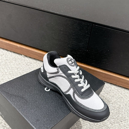 CLASSIC TRAINER IN GREY MIX BLACK FABRIC