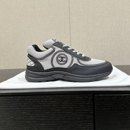 CLASSIC TRAINER IN GREY MIX BLACK FABRIC