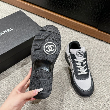 CLASSIC TRAINER IN GREY MIX BLACK FABRIC